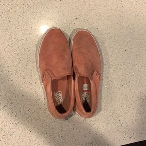 Vans women’s size 12 salmon slip on